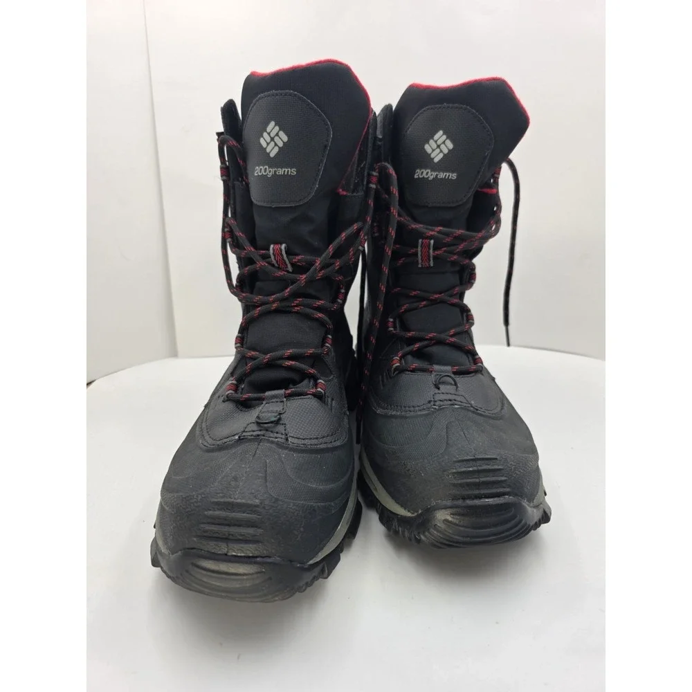 Columbia Bugaboot III Snow Boots Mens 12 Waterproof 200g Insulated Black Red
